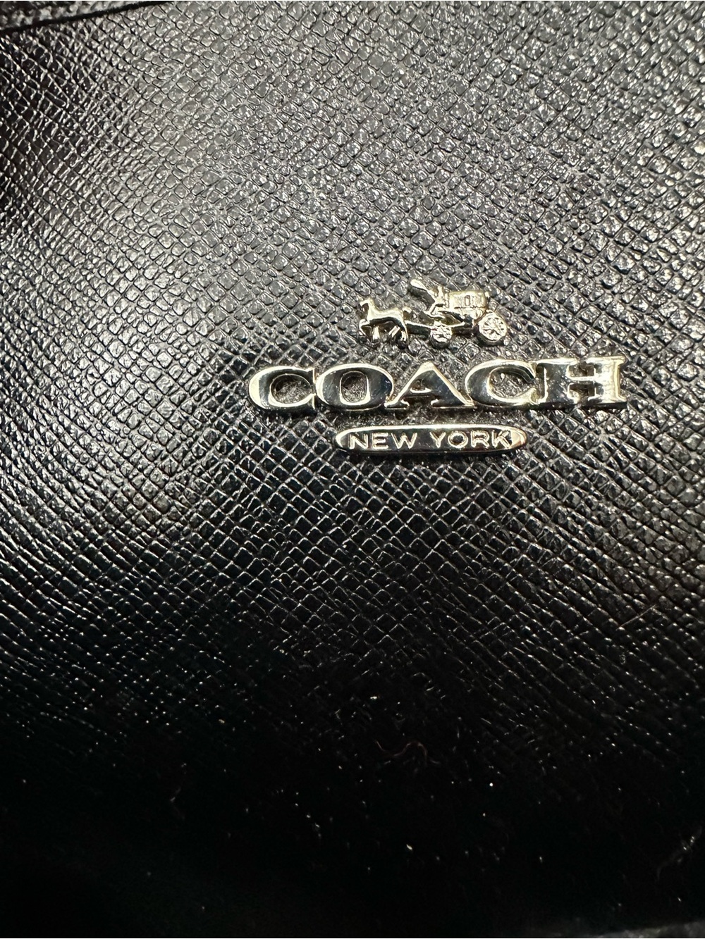 Coach Reversible Floral Market Tote Black Crossgrain Leather Shopper Bag - Picture 12 of 12